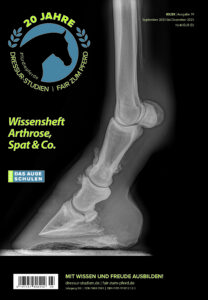 Röntgenbildes eines Vorderbeins mit ausgeprägert Arthrose