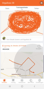 Screenshot der Equisense App